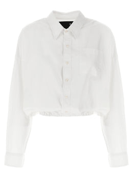 R13 Weiße Baumwollbluse