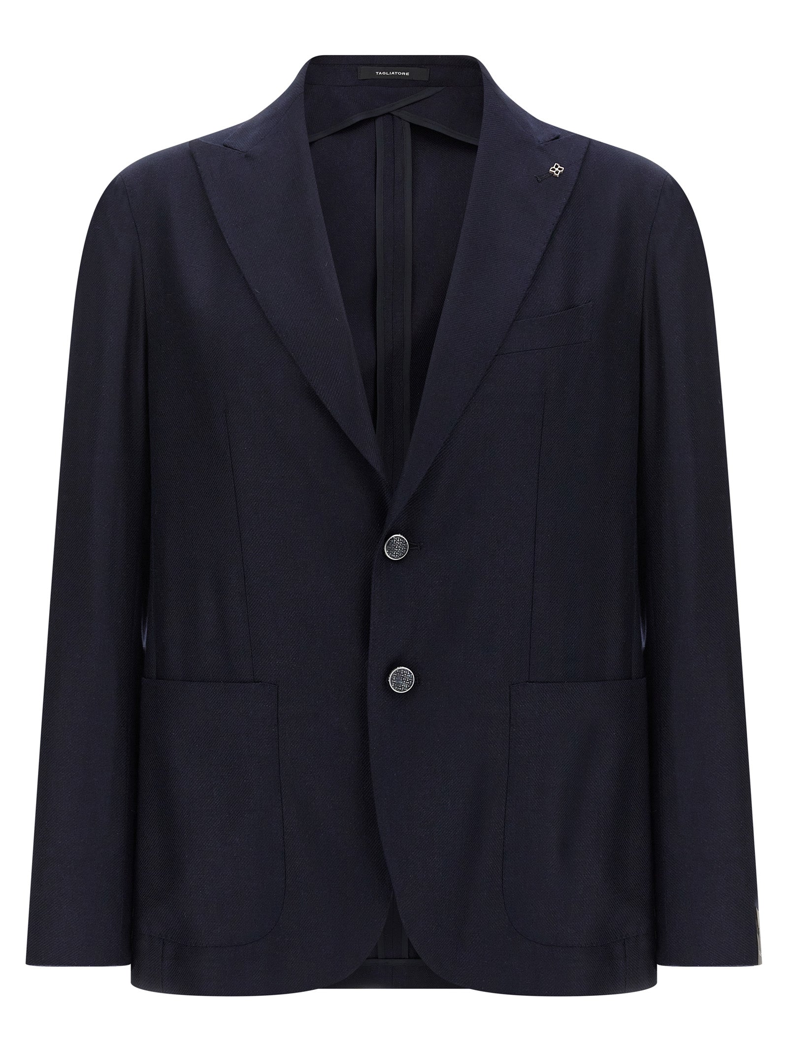 Tagliatore Blauer Seidenblazer