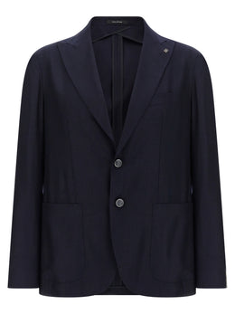 Tagliatore Blauer Seidenblazer