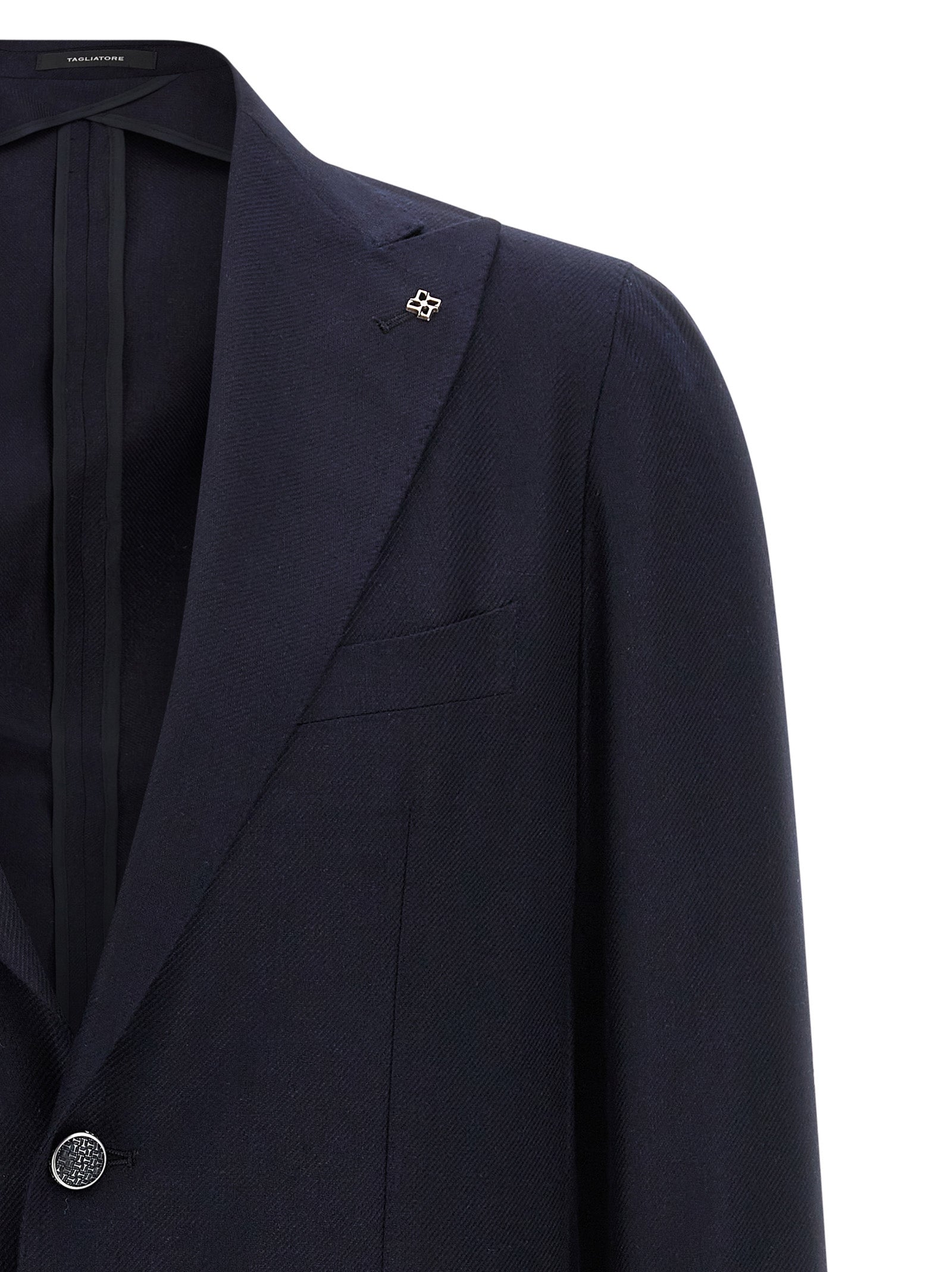 Tagliatore Blauer Seidenblazer