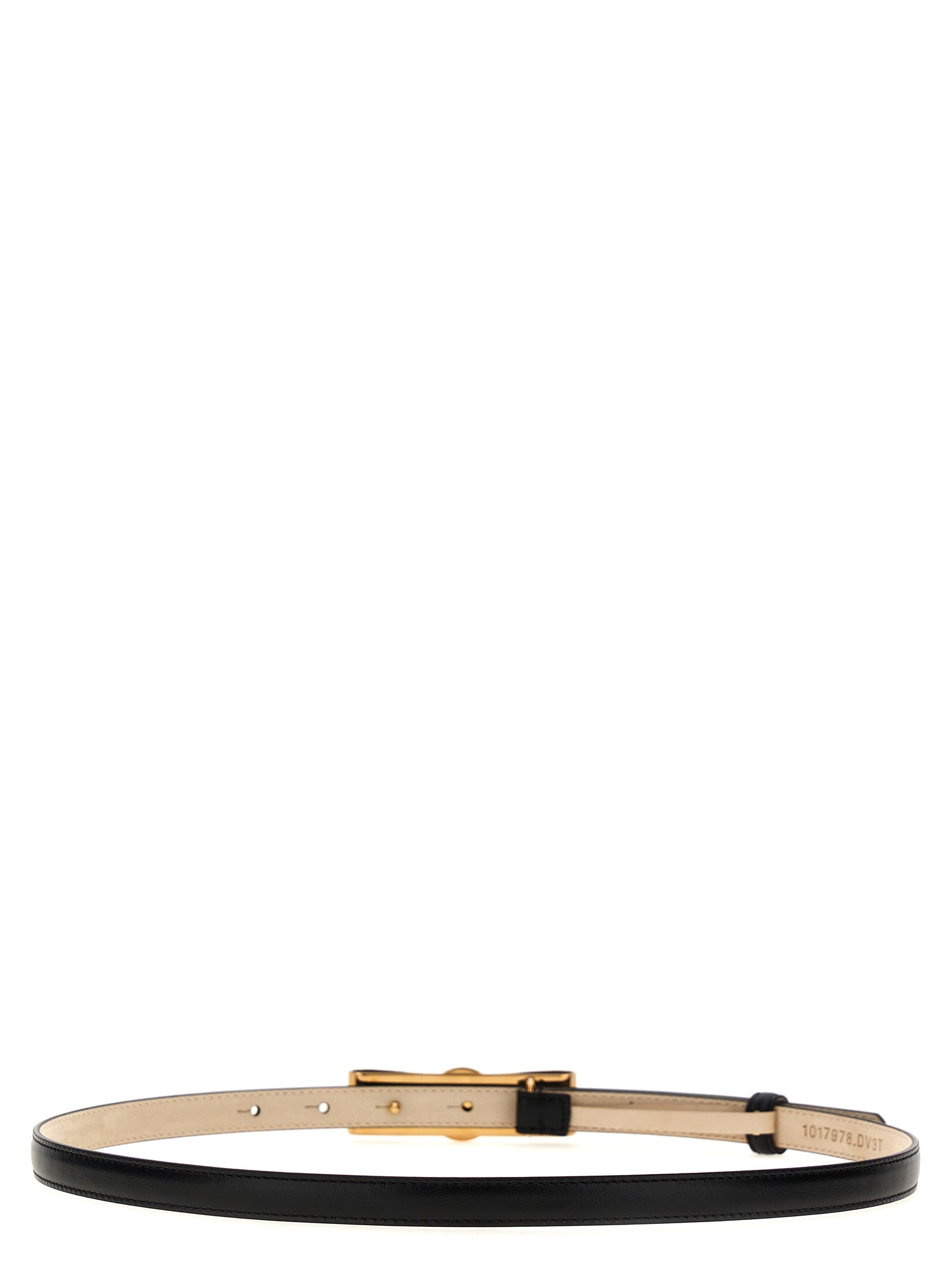 Versace Schwarzer Kalbsleder Gürtel Regular