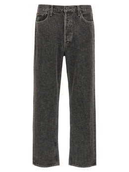 Agolde Graue Jeans aus Baumwolle im geraden Schnitt