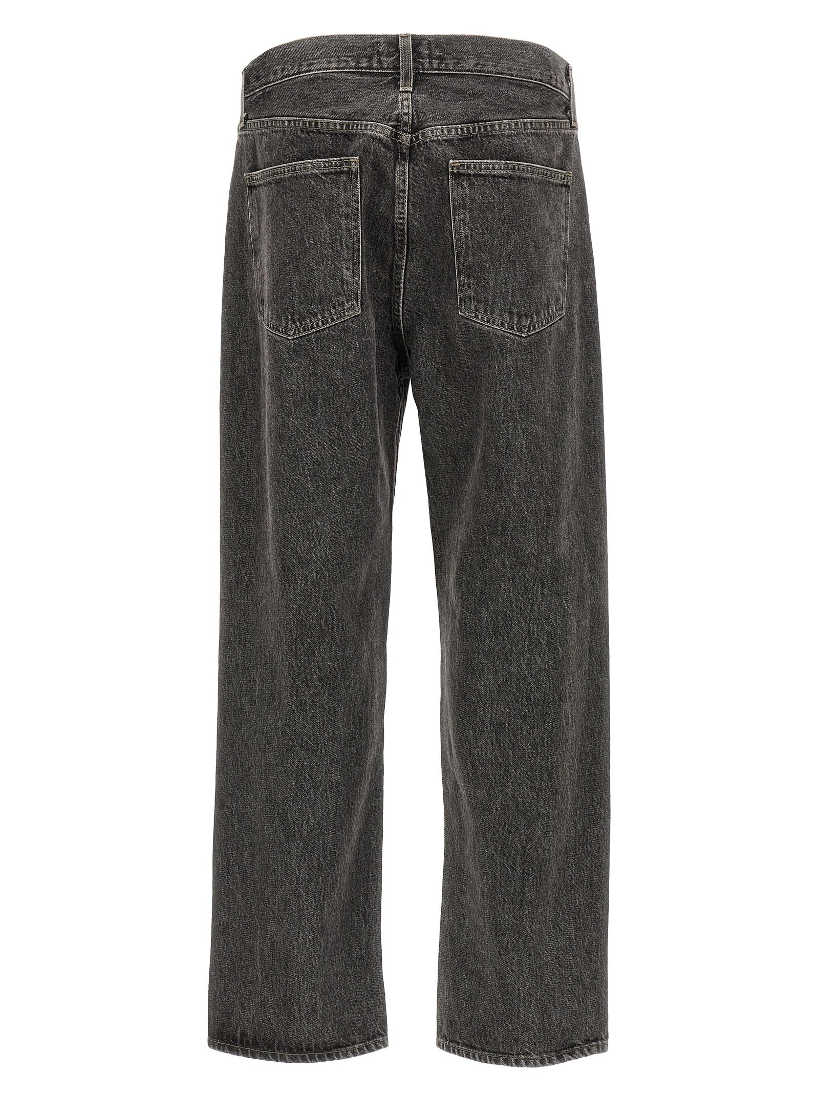 Agolde Graue Jeans aus Baumwolle im geraden Schnitt