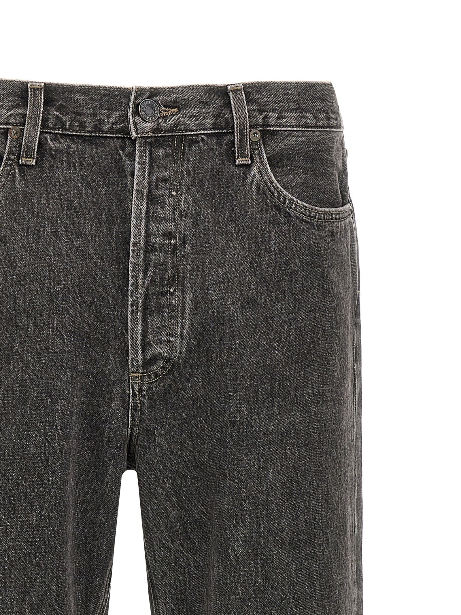 Agolde Graue Jeans aus Baumwolle im geraden Schnitt