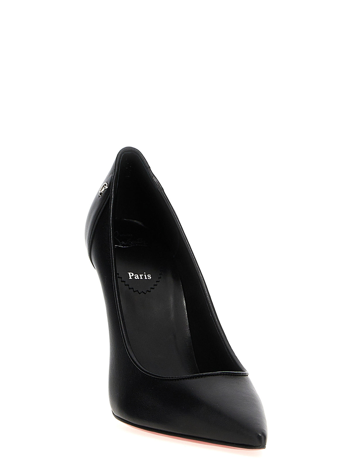 Christian Louboutin Schwarze Pumps aus Nappa-Leder / Kalbsleder mit hohem Absatz