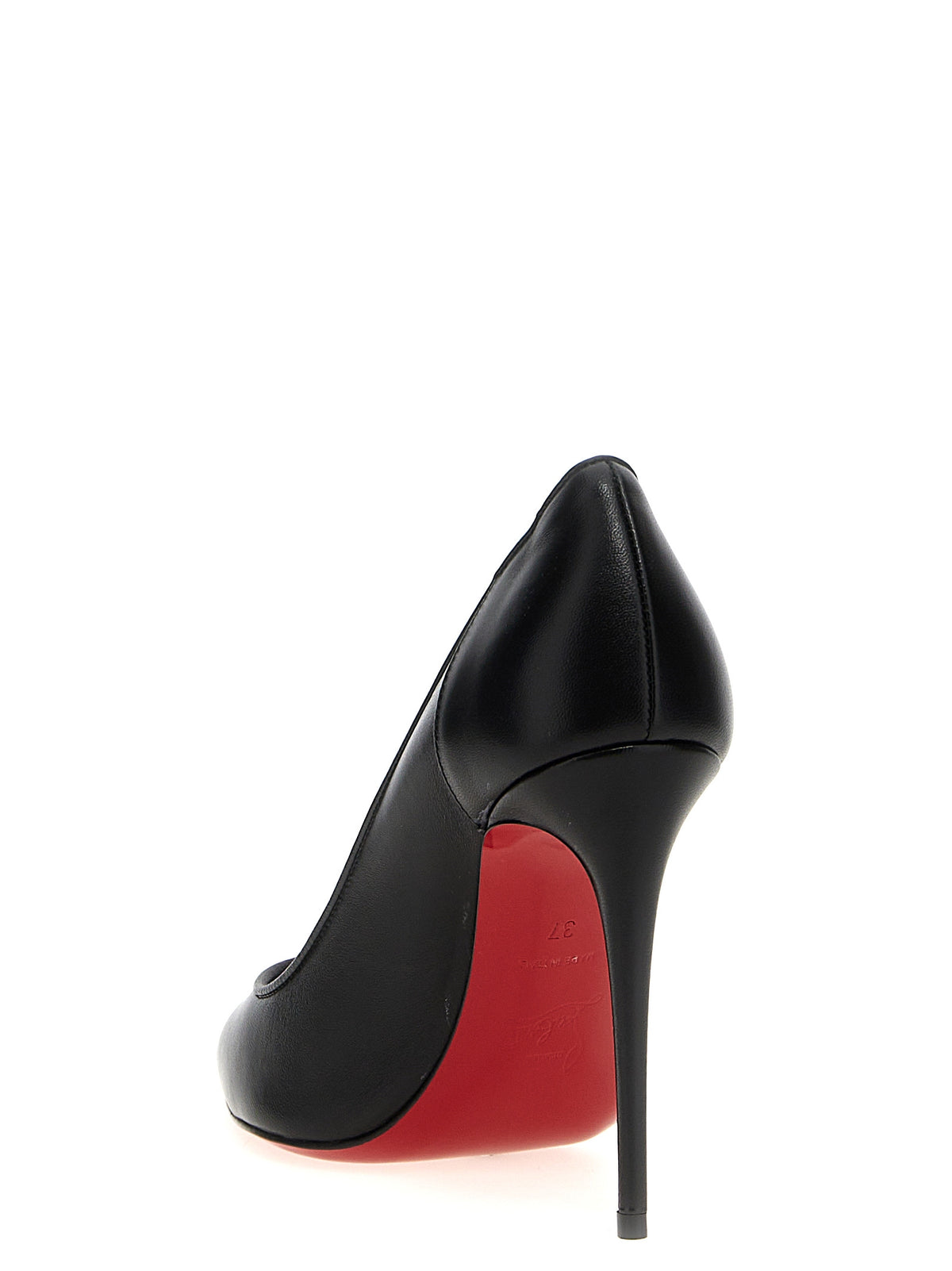 Christian Louboutin Schwarze Pumps aus Nappa-Leder / Kalbsleder mit hohem Absatz