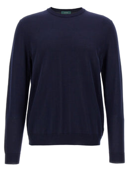 ZANONE Blauer Baumwollcardigan