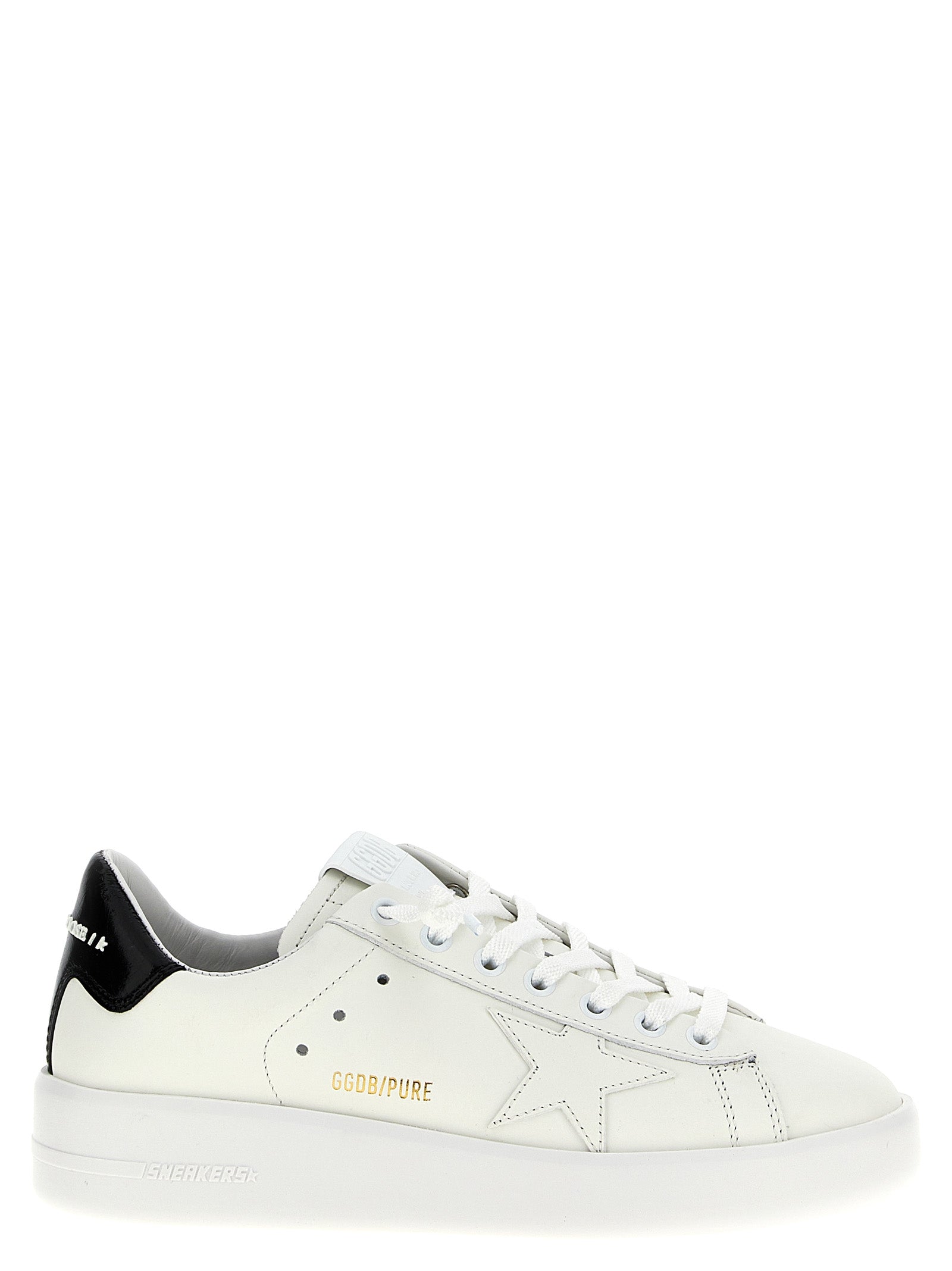 Golden Goose Schwarze Low-Top-Sneaker aus Rindsleder
