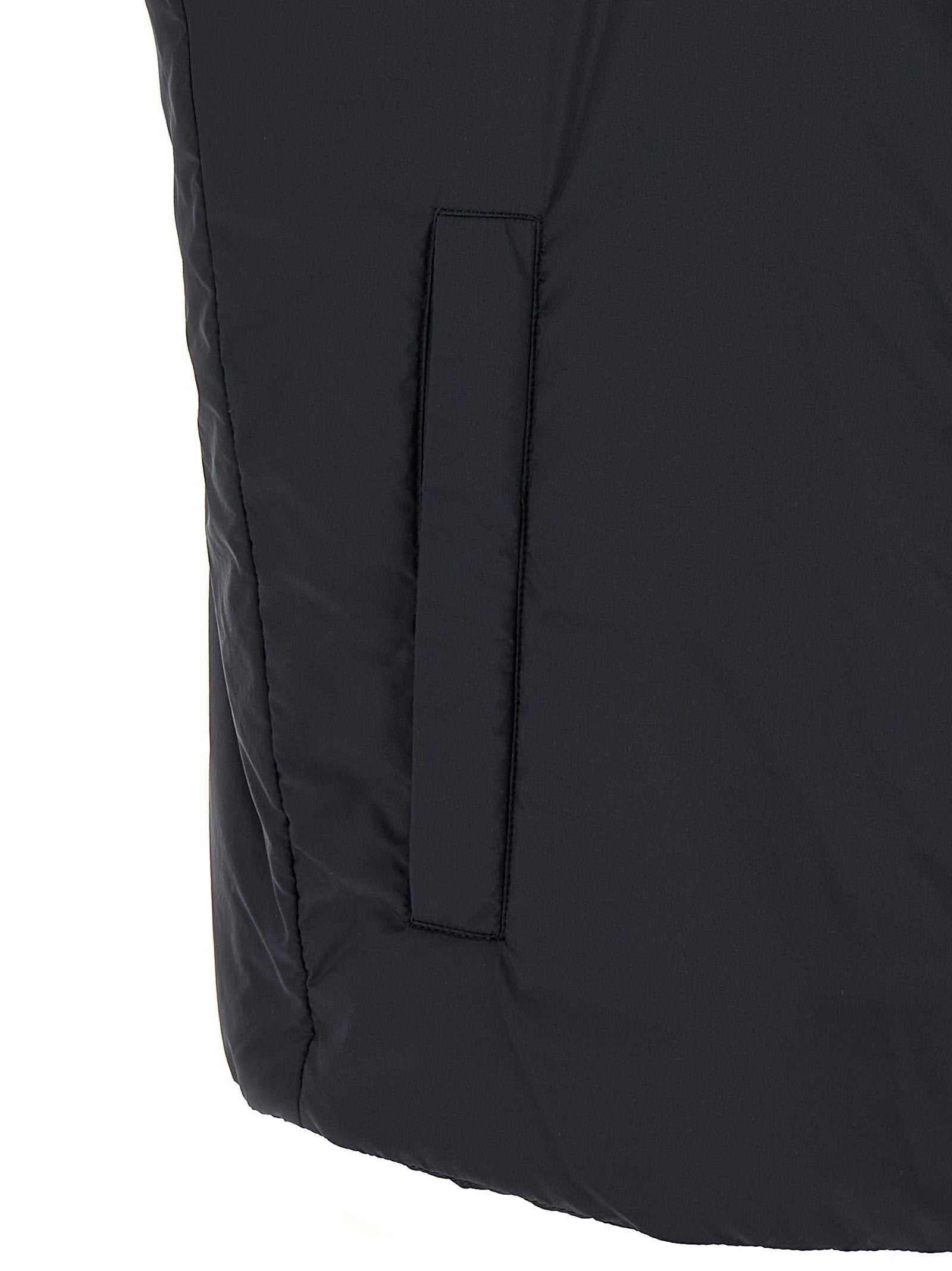 Herno Schwarze ärmellose Jacke aus Polyamid
