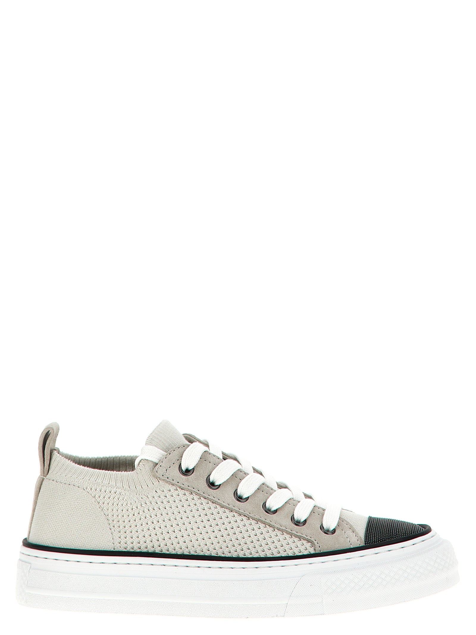 Brunello Cucinelli Mehrfarbige Low-Top-Sneaker aus Baumwolle
