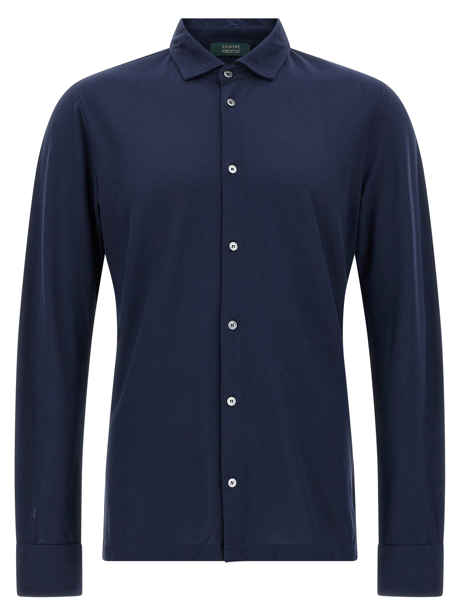 ZANONE Blaue Baumwollbluse