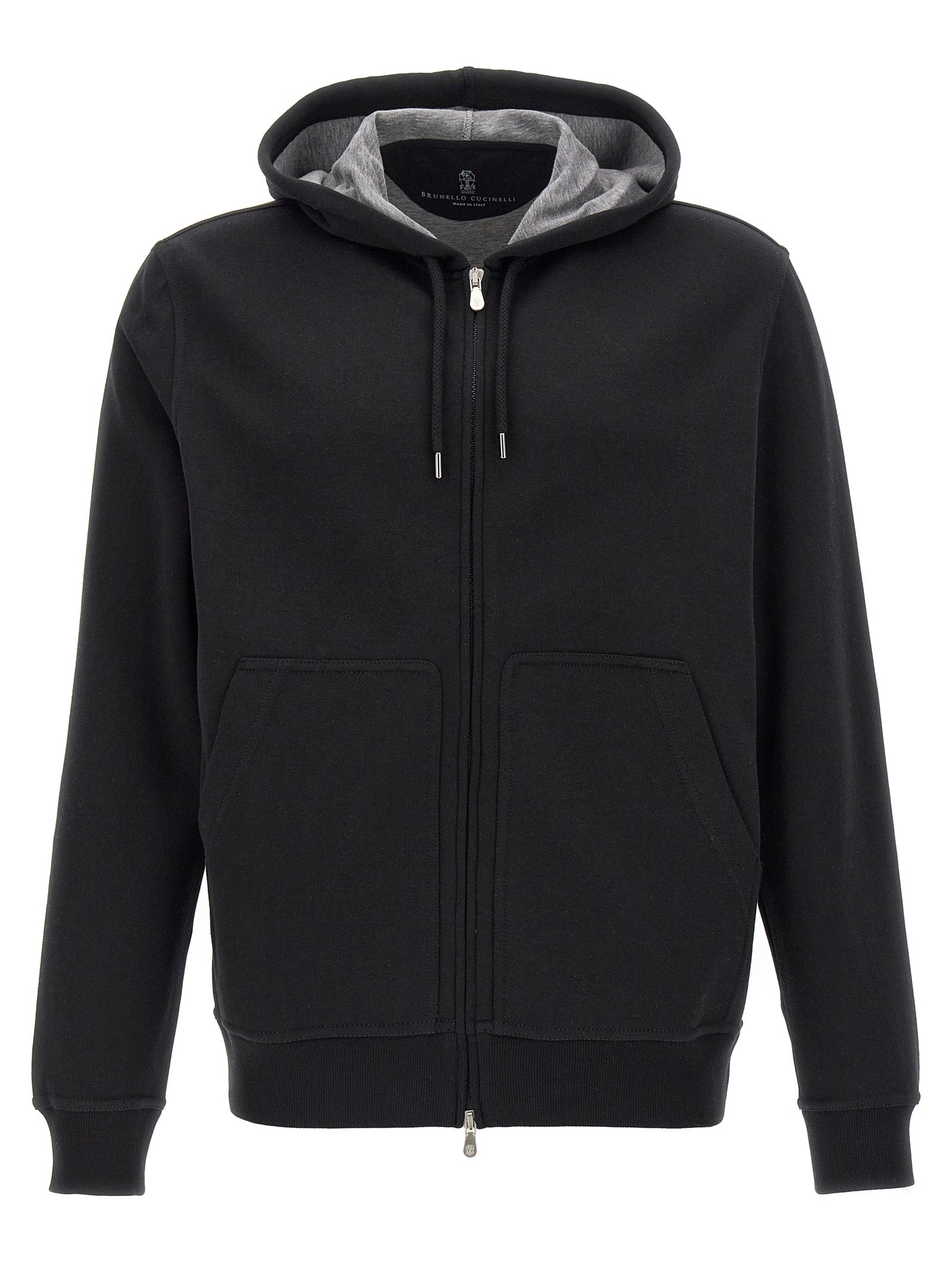 Brunello Cucinelli Schwarzer Baumwoll-Sweatshirt