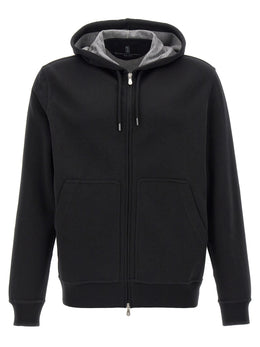 Brunello Cucinelli Schwarzer Baumwoll-Sweatshirt