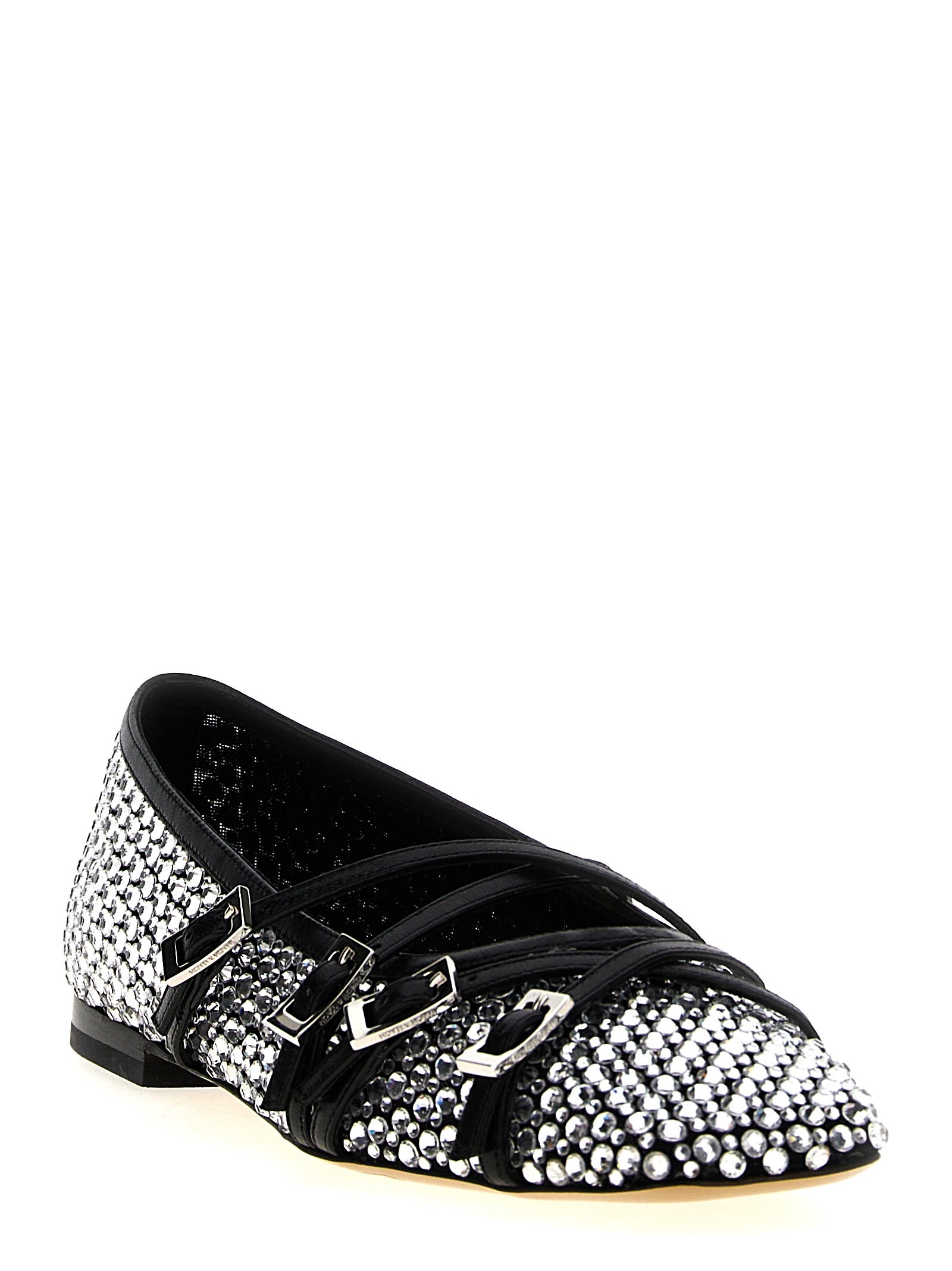 MACH & MACH Schwarze Ballerinas aus Polyamid