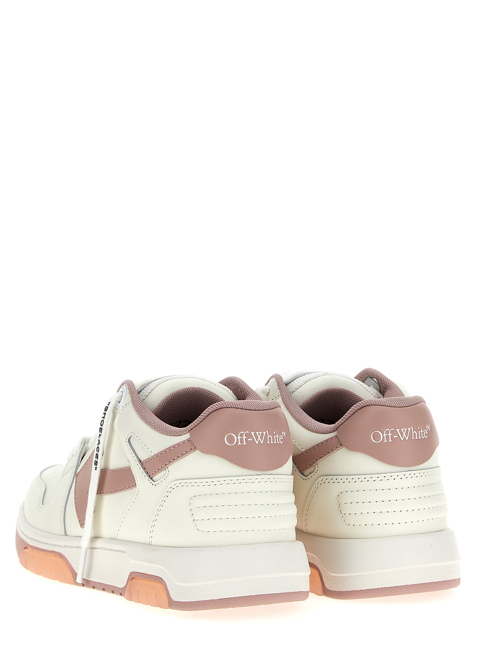 Off-White Mehrfarbige Low-Top-Sneaker aus Rindsleder