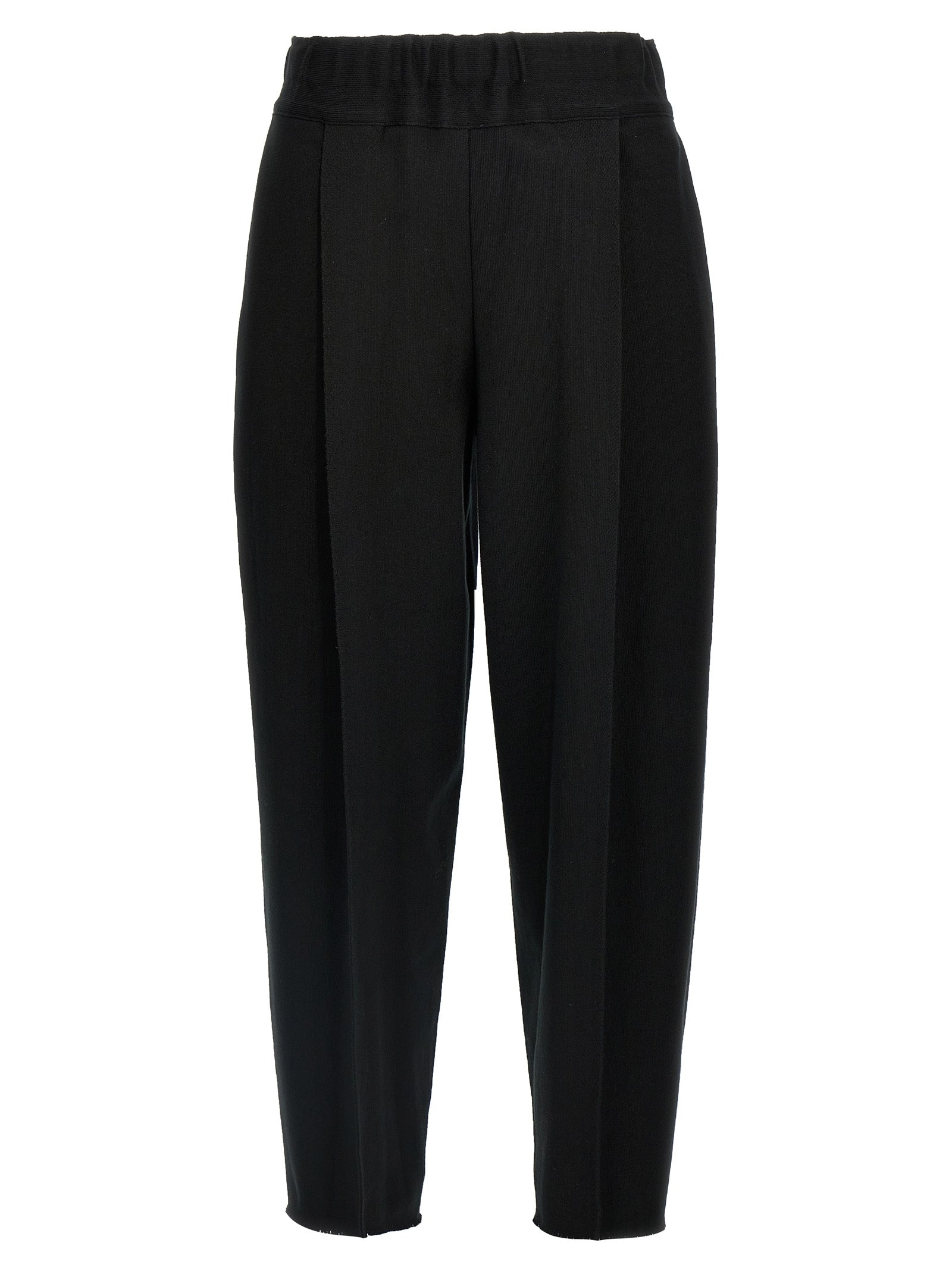 Issey Miyake Schwarze Baumwoll-Freizeithose