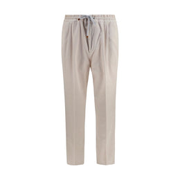 Brunello Cucinelli Beige Cotton Casual Pants