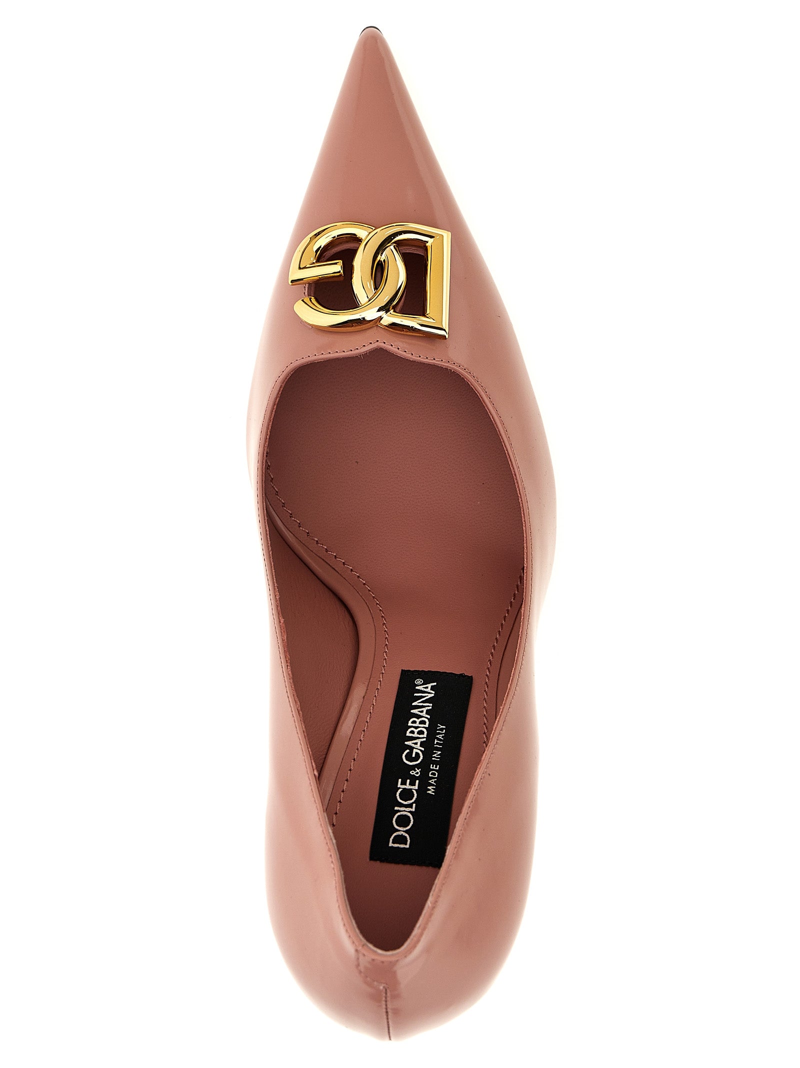 Dolce & Gabbana Mehrfarbige Pumps aus Kalbsleder mit hohem Absatz