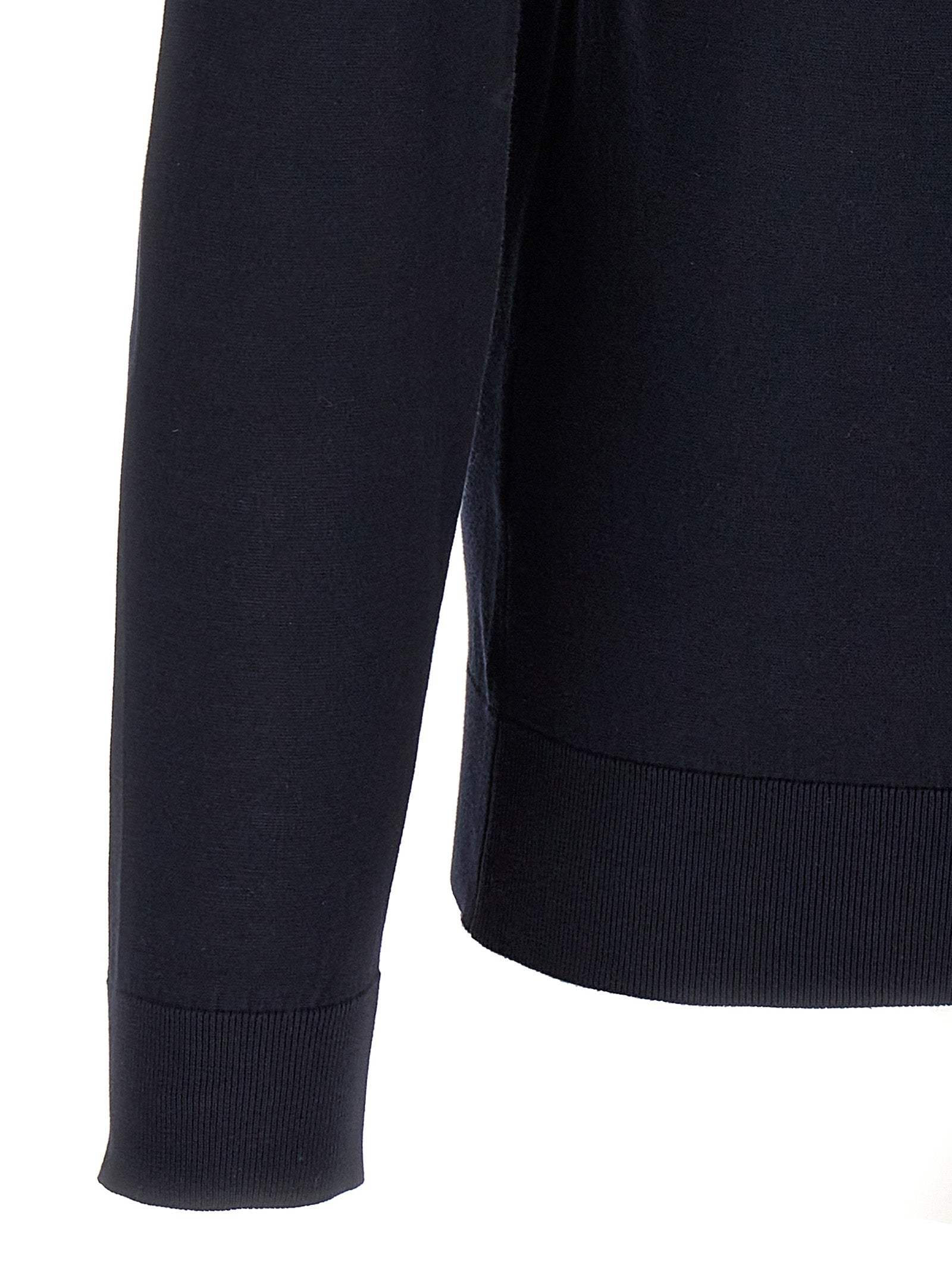 JOHN SMEDLEY Blauer Baumwollcardigan