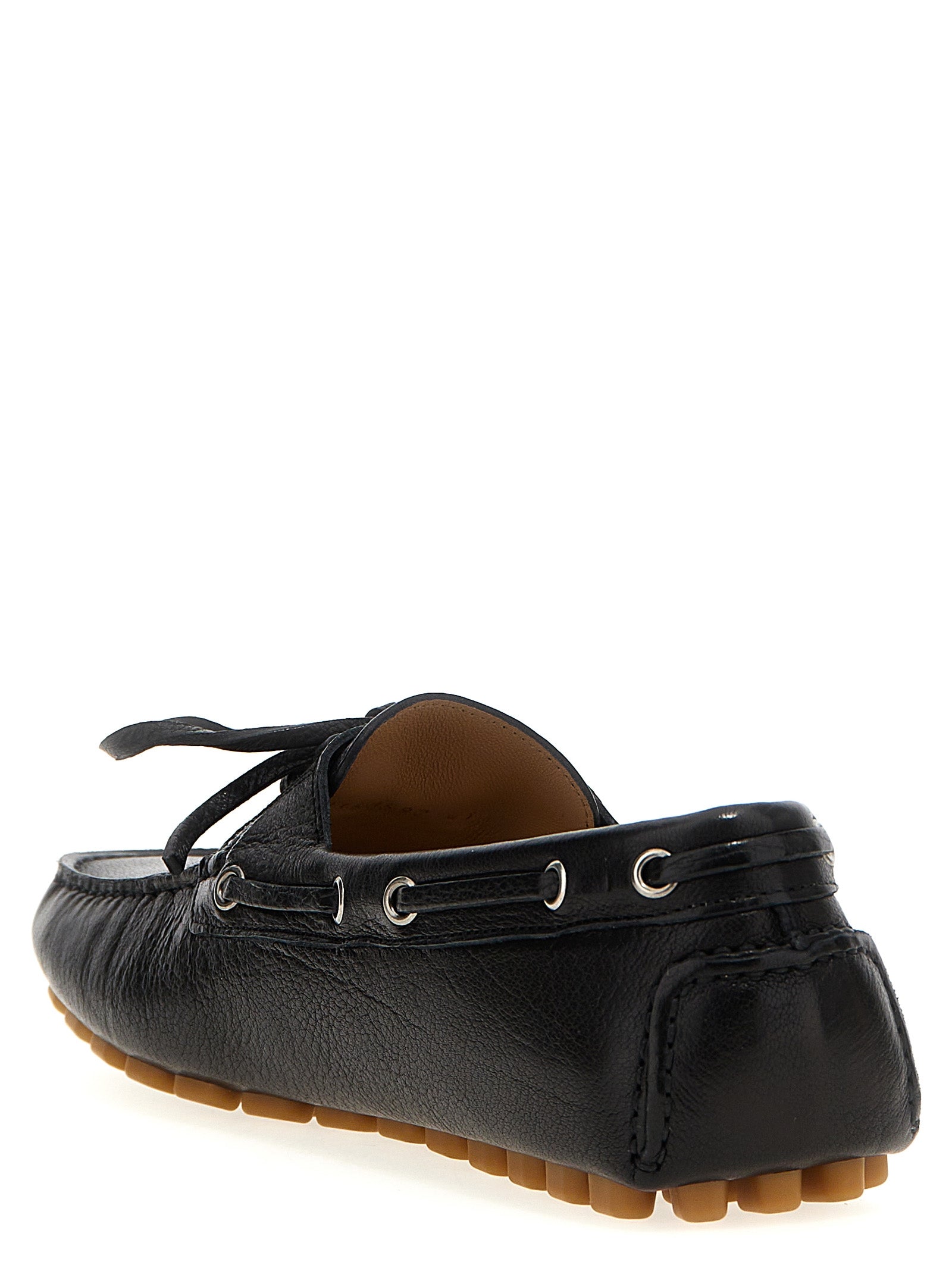 Valentino Garavani Schwarze Loafer aus Büffelleder zum Hineinschlüpfen