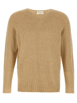 MA'RY'YA Beige Cotton Cardigan