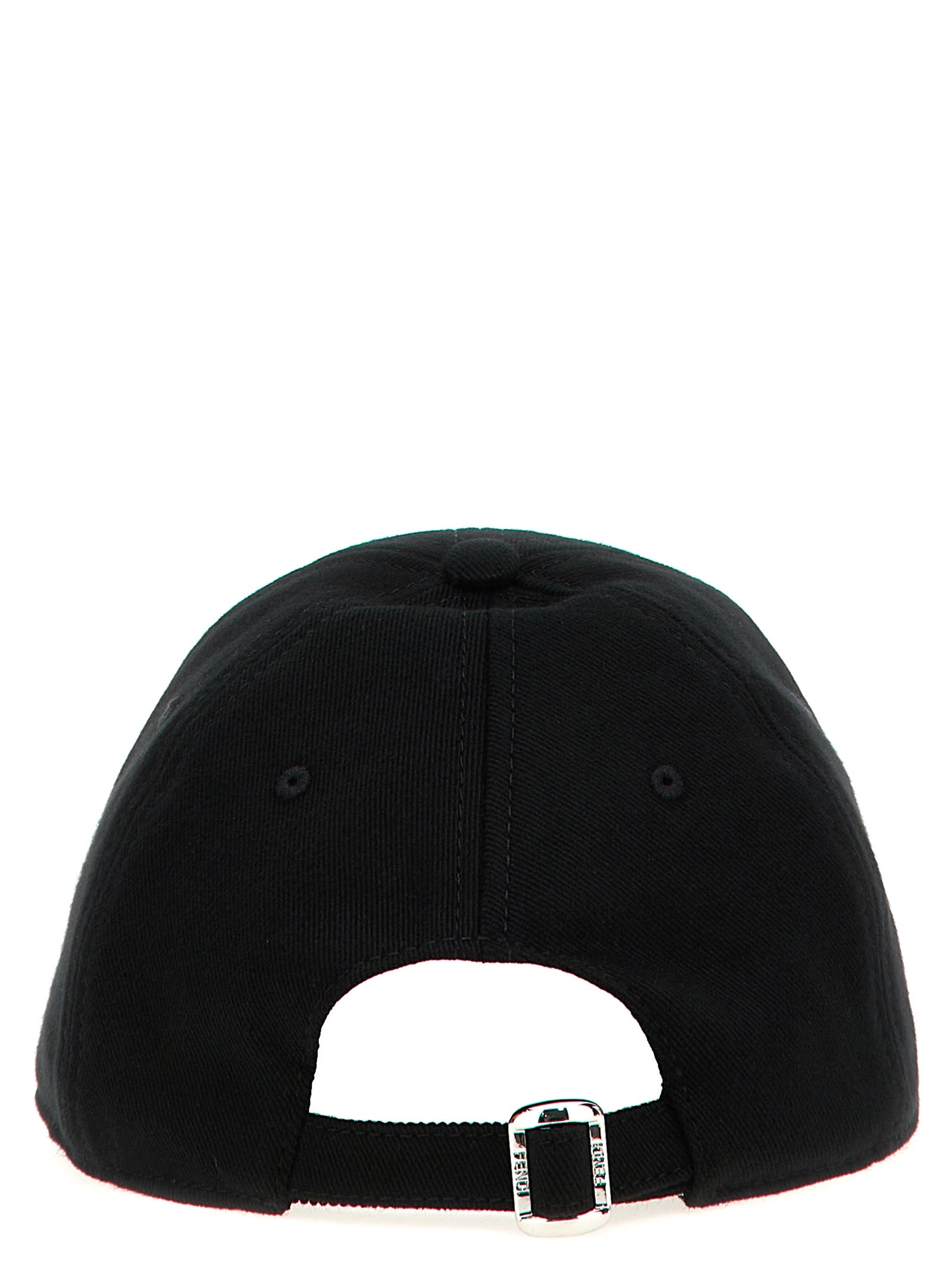 Fendi Schwarze Baumwollkappe (Baseball Cap)