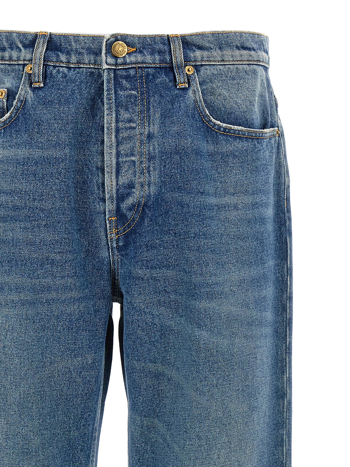Golden Goose Blaue Jeans aus Baumwolle im geraden Schnitt