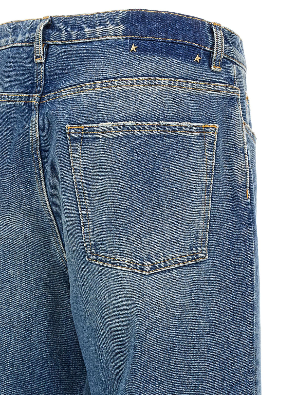Golden Goose Blaue Jeans aus Baumwolle im geraden Schnitt