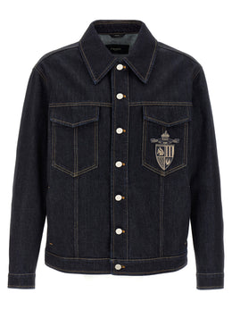 Fendi Blaue Jeansjacke aus Baumwolle