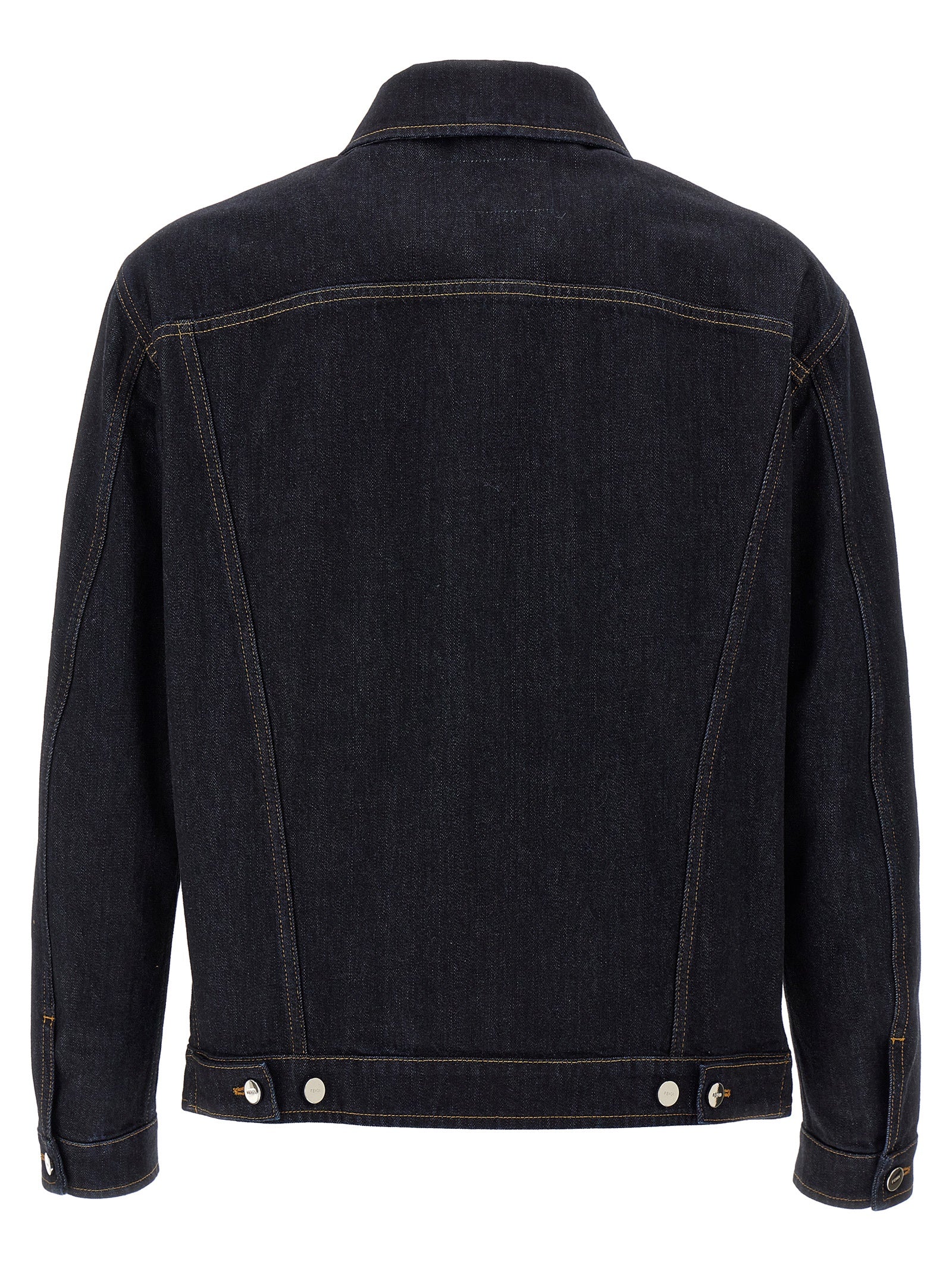 Fendi Blaue Jeansjacke aus Baumwolle