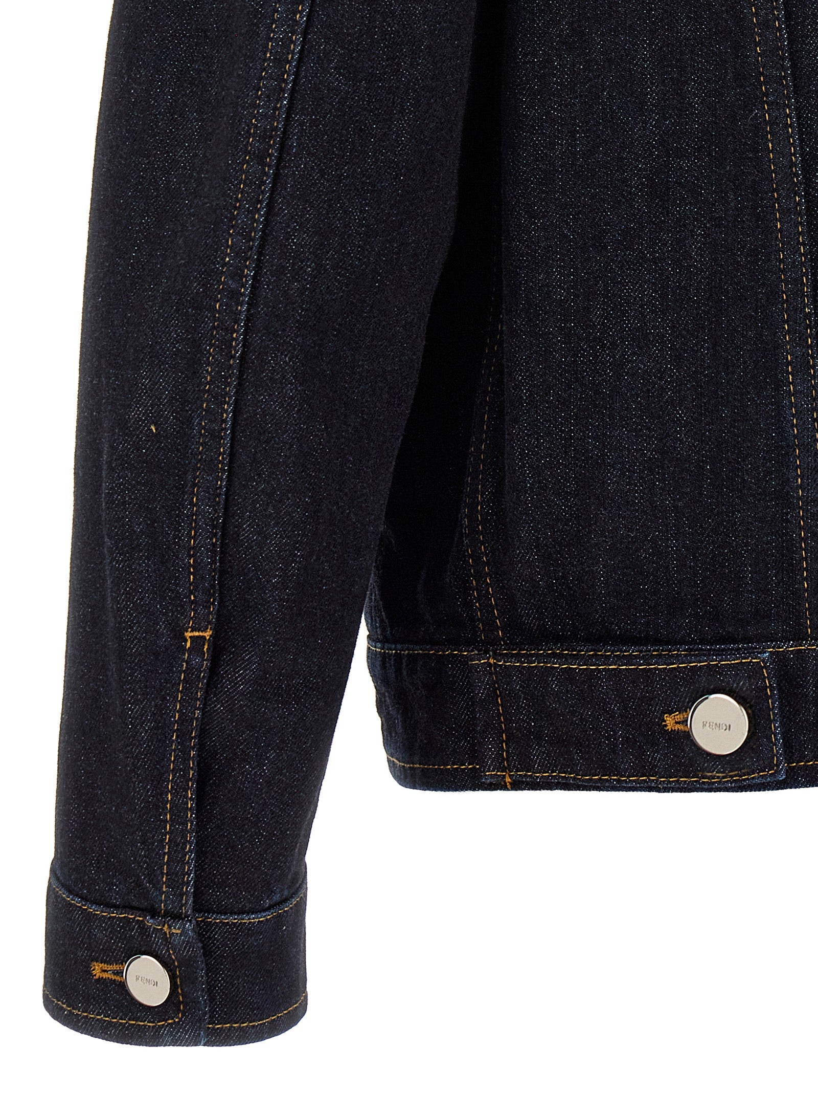 Fendi Blaue Jeansjacke aus Baumwolle