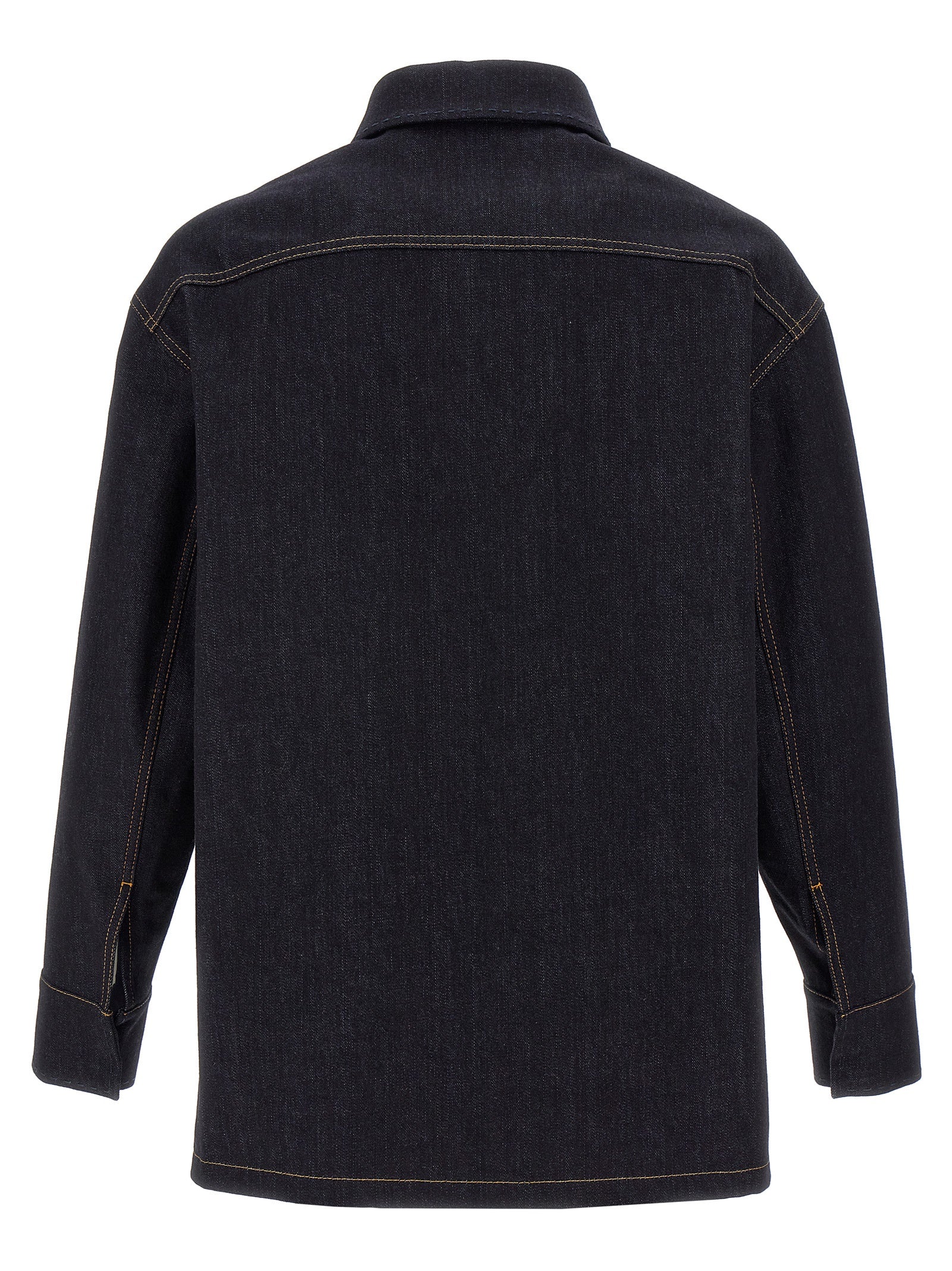 Fendi Blaue Jeansjacke aus Baumwolle