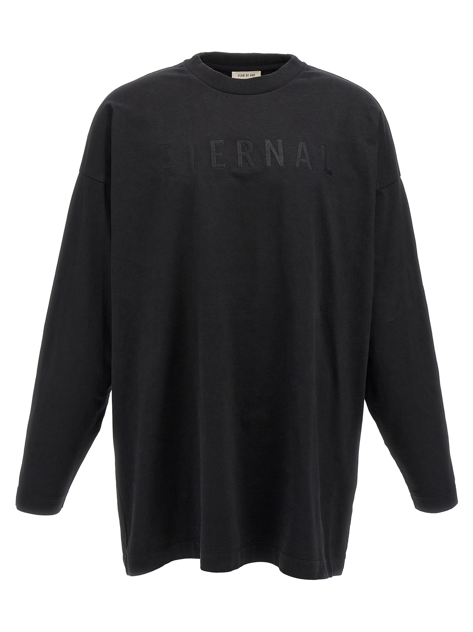Fear Of God Schwarzes Baumwoll-T-Shirt