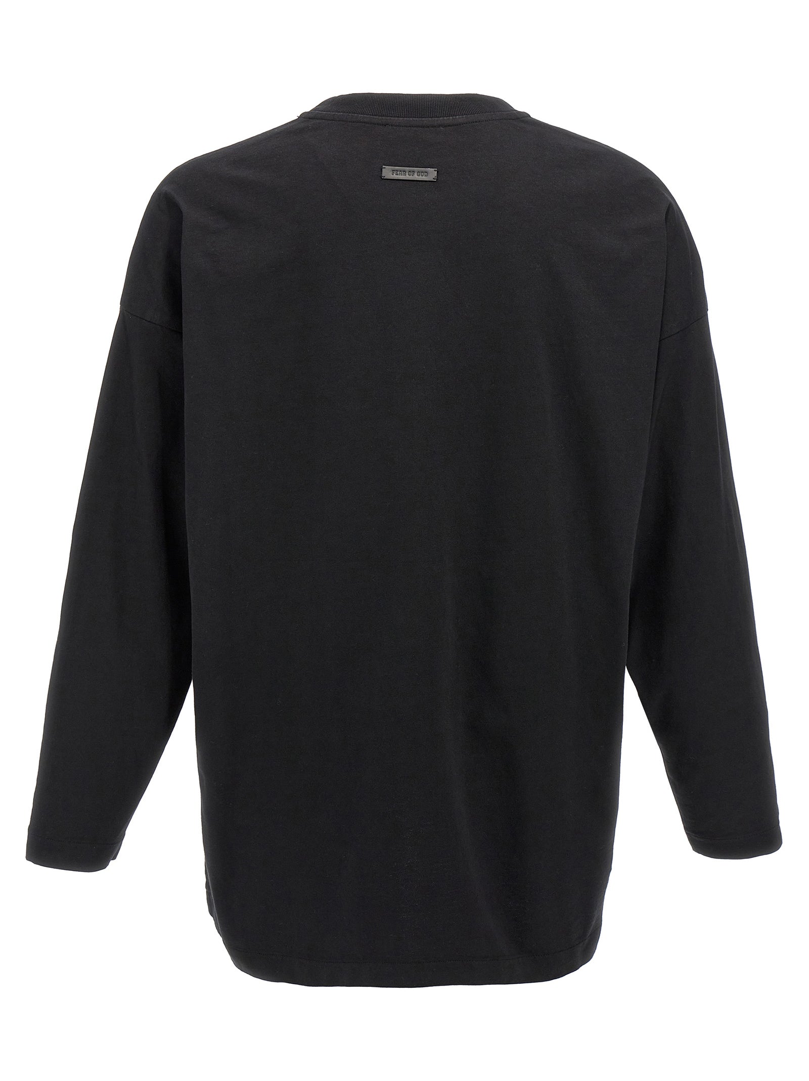 Fear Of God Schwarzes Baumwoll-T-Shirt