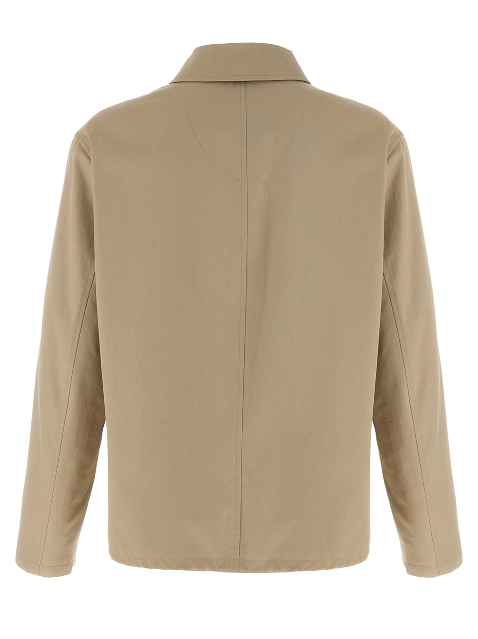 Burberry Beige Baumwolljacke in voller Länge