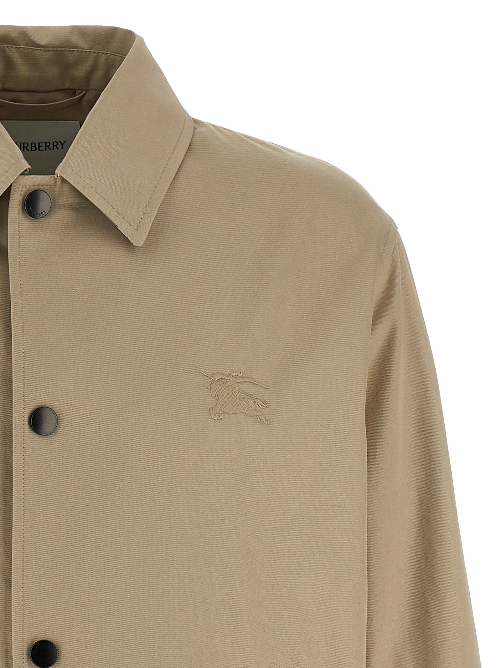 Burberry Beige Baumwolljacke in voller Länge