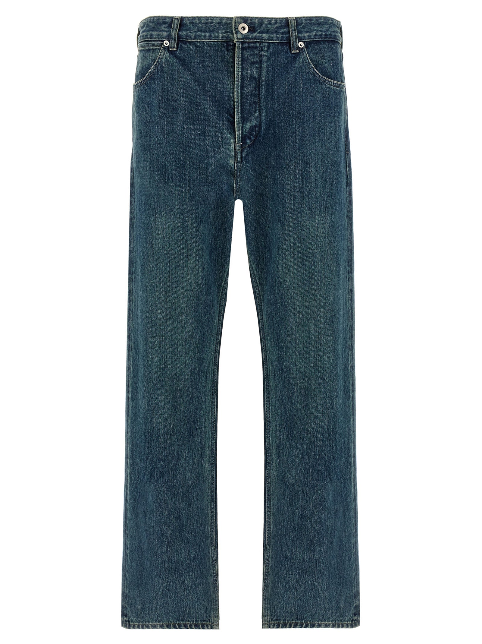 Jil Sander Blaue Jeans aus Baumwolle im geraden Schnitt