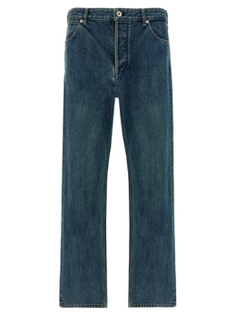 Jil Sander Blaue Jeans aus Baumwolle im geraden Schnitt