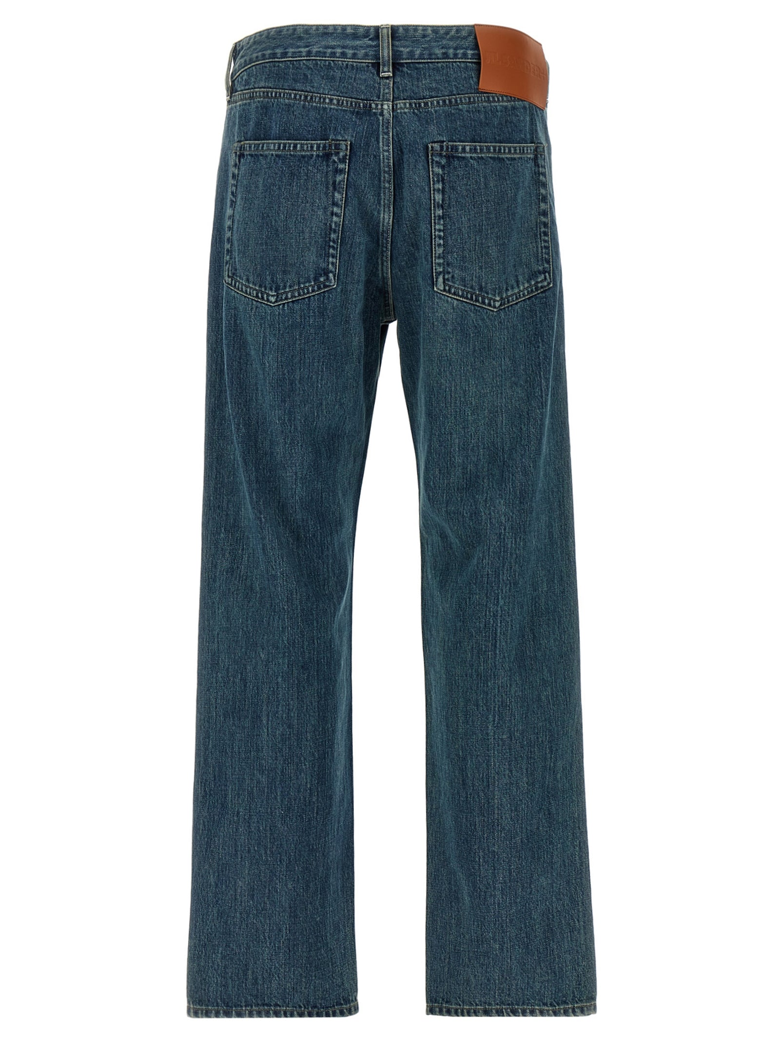 Jil Sander Blaue Jeans aus Baumwolle im geraden Schnitt
