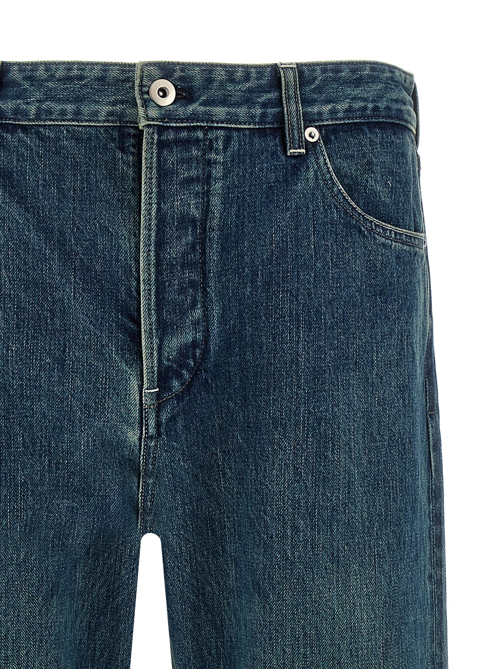 Jil Sander Blaue Jeans aus Baumwolle im geraden Schnitt