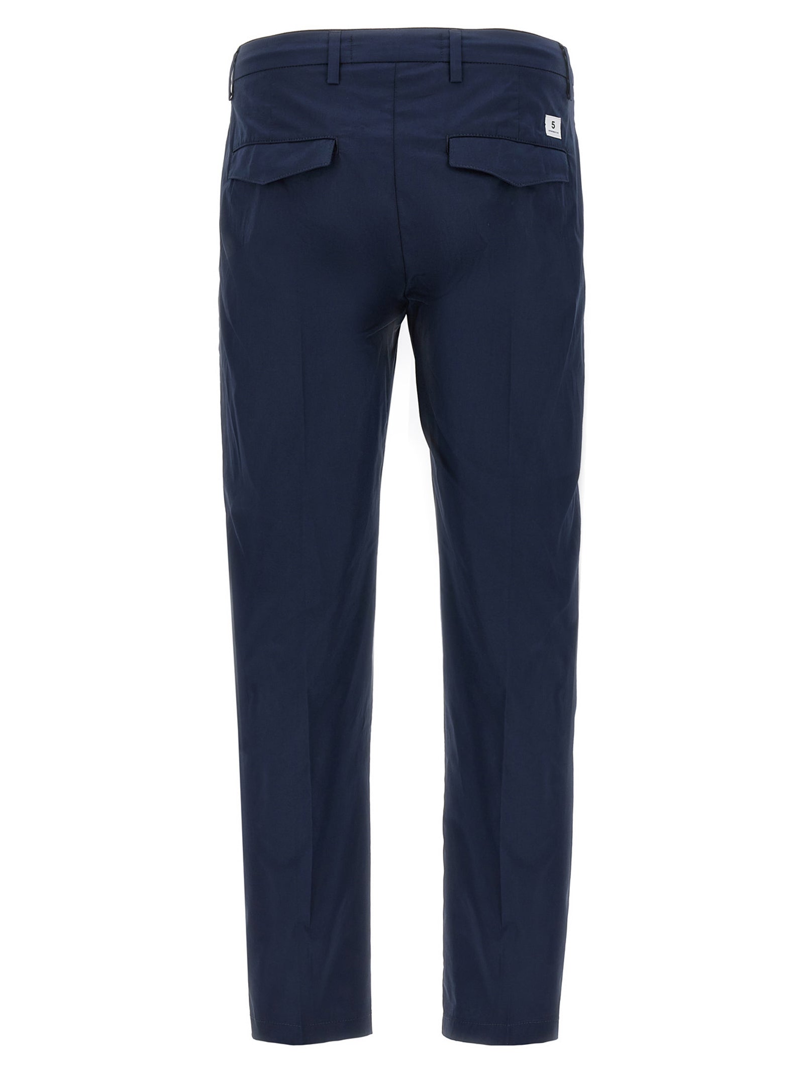 Department 5 Blaue Baumwoll-Cropped-Hose