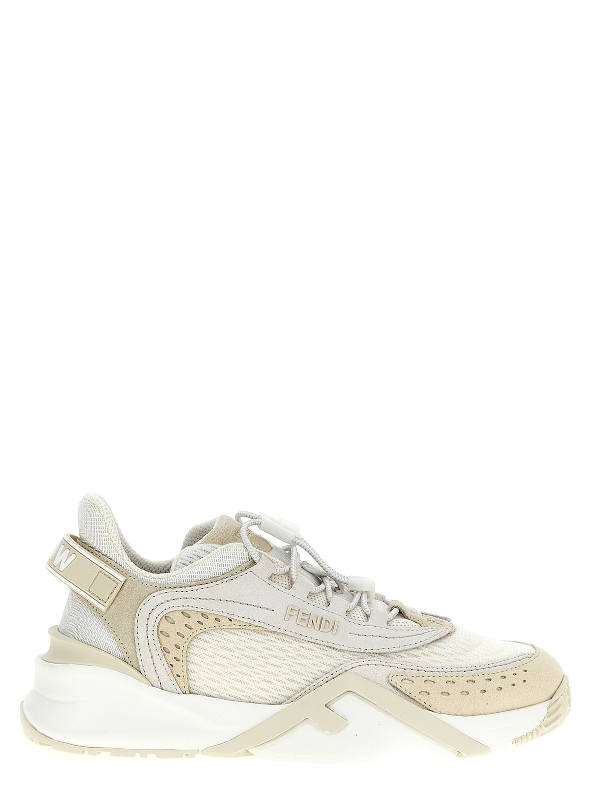Fendi Weiße Sneaker aus Polyester im Athletic-Stil
