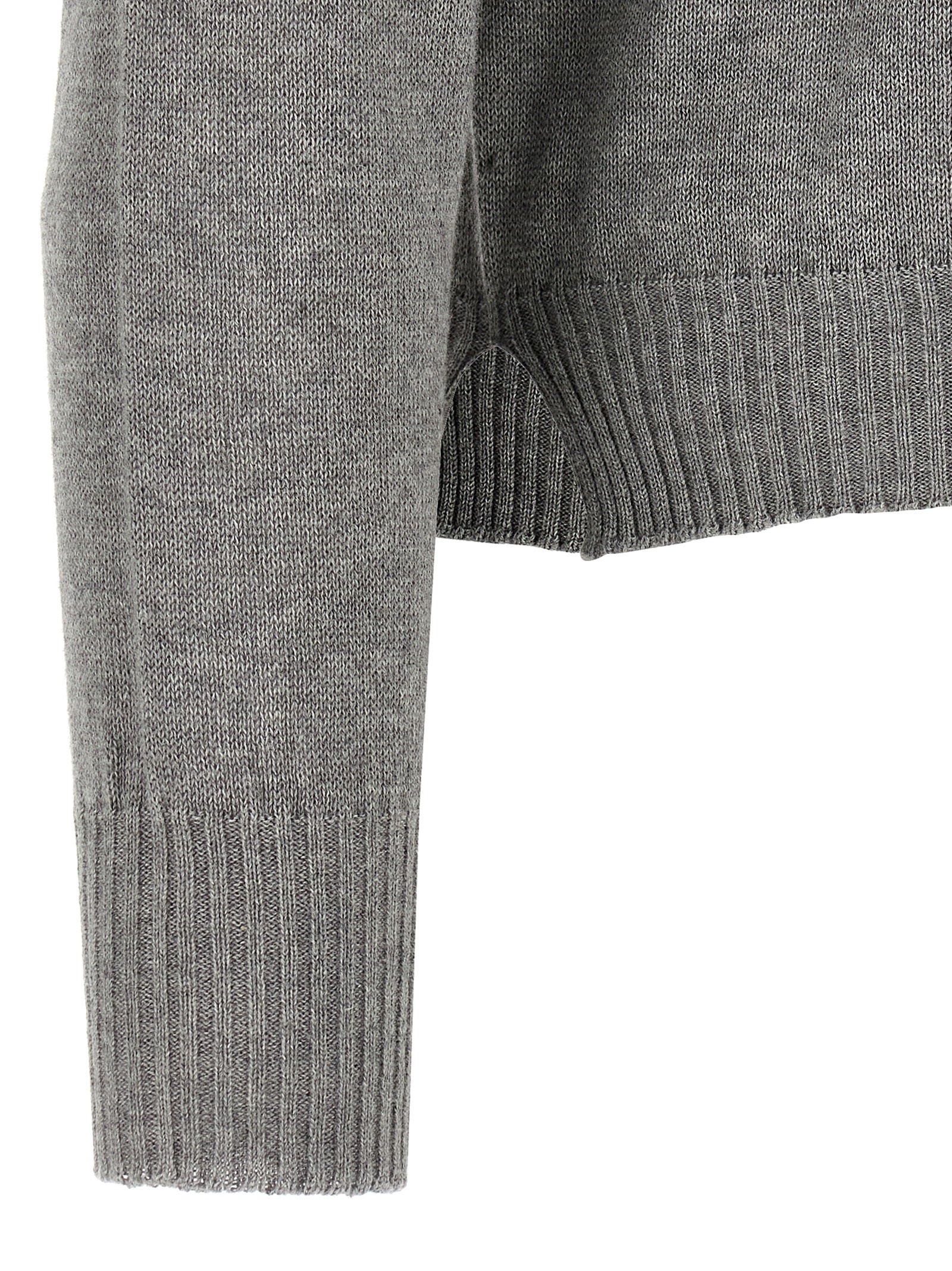 MA'RY'YA Grauer Baumwollcardigan