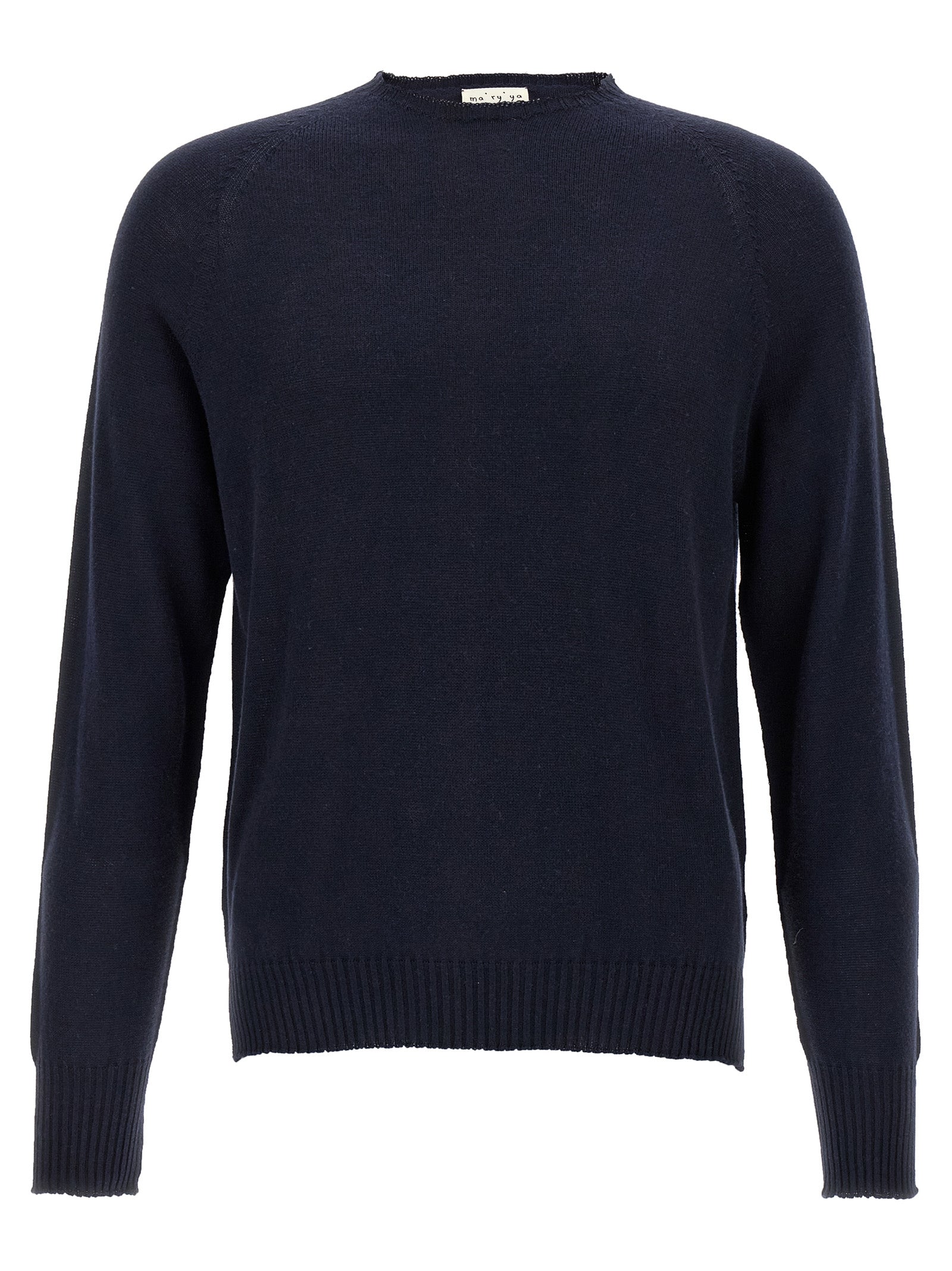 MA'RY'YA Blauer Baumwollcardigan