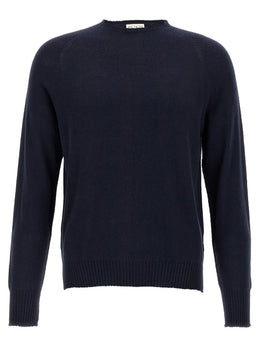 MA'RY'YA Blauer Baumwollcardigan