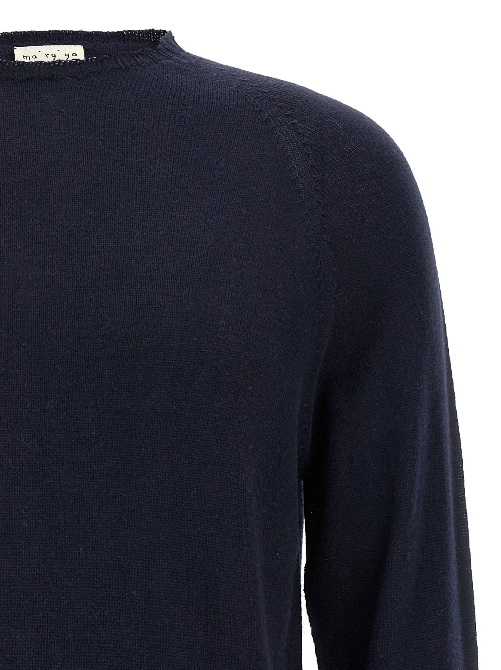 MA'RY'YA Blauer Baumwollcardigan