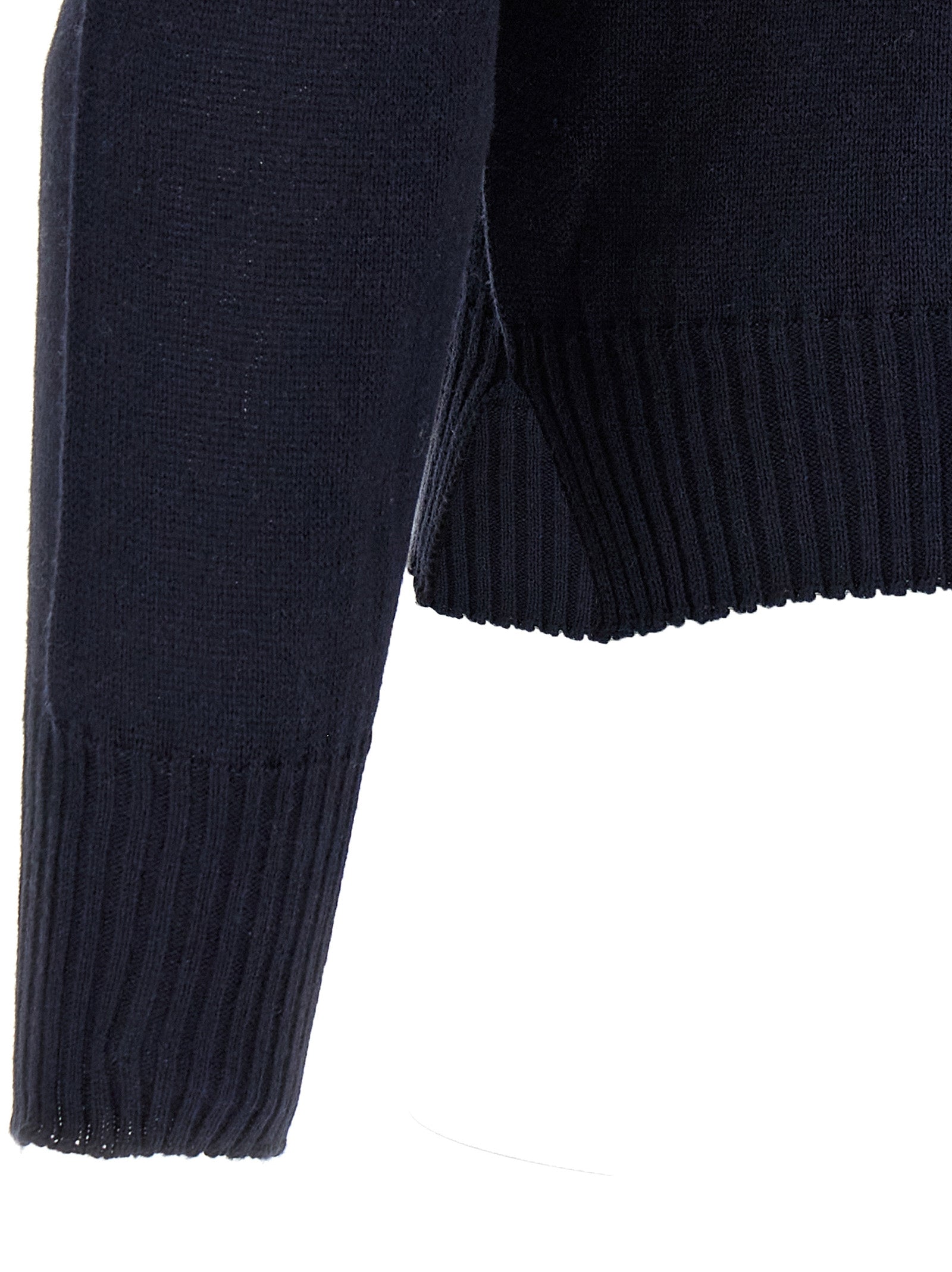 MA'RY'YA Blauer Baumwollcardigan