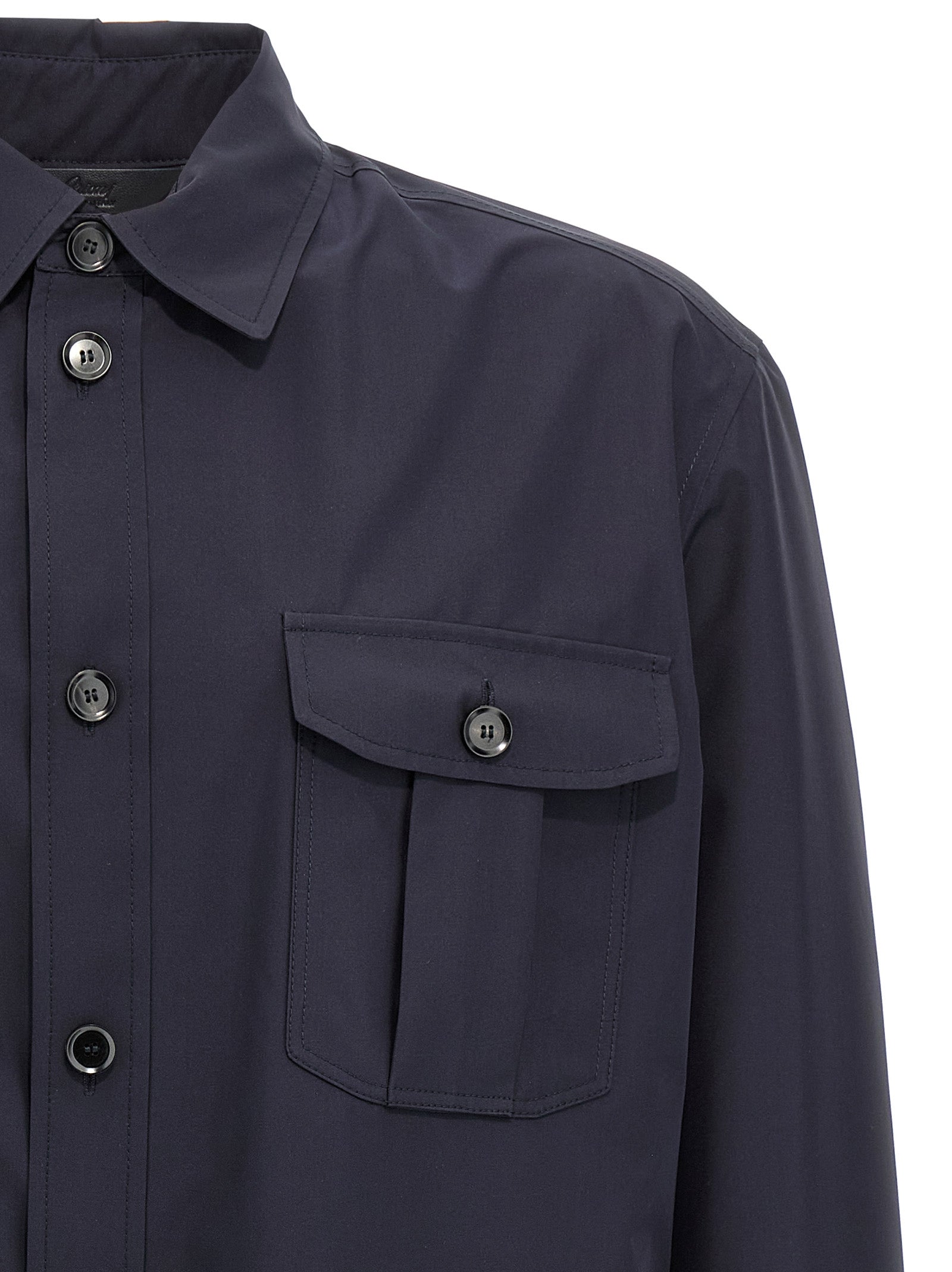 Brioni Blaue Seidenjacke