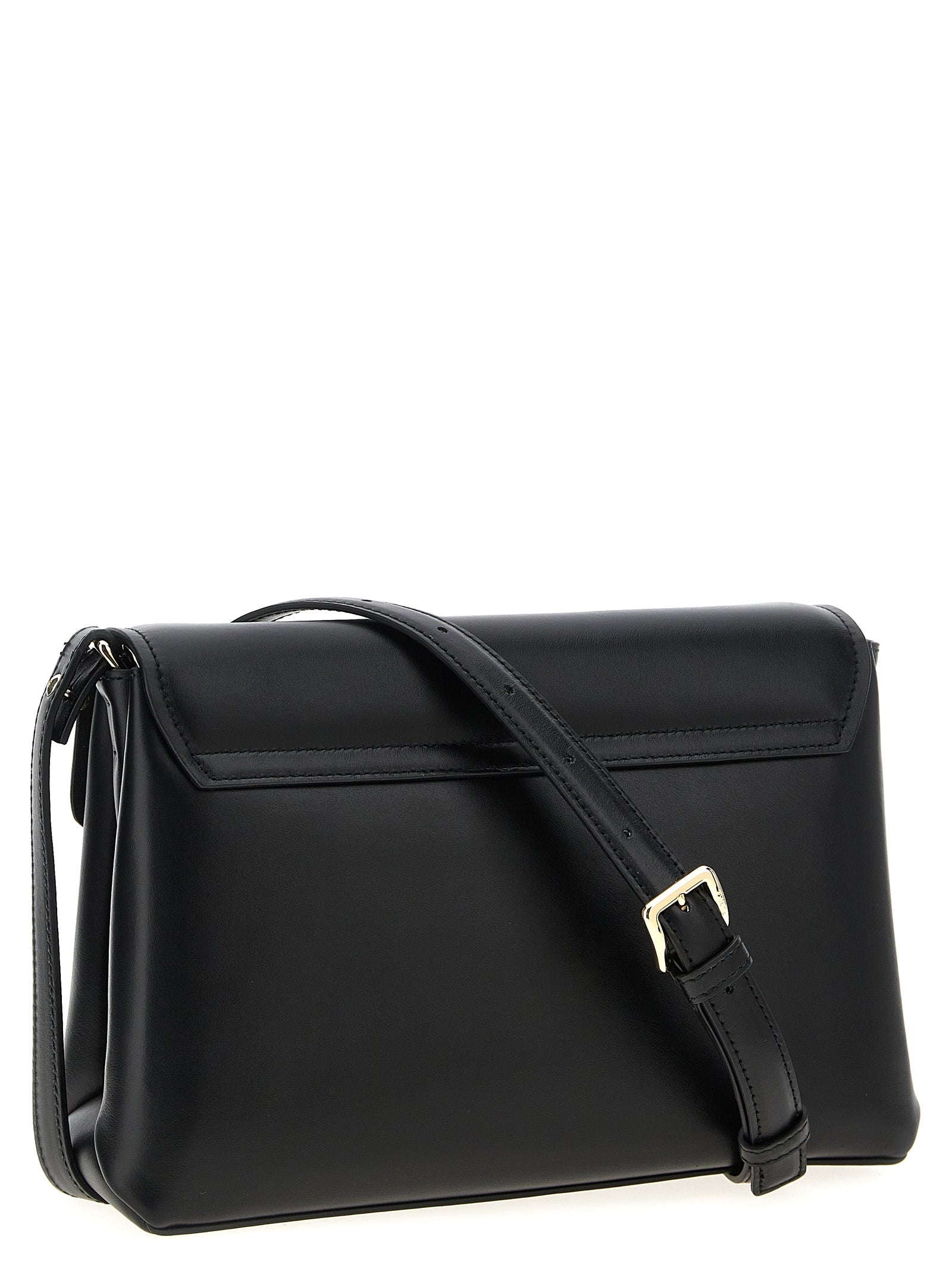 Furla Schwarze Leder Umhängetasche