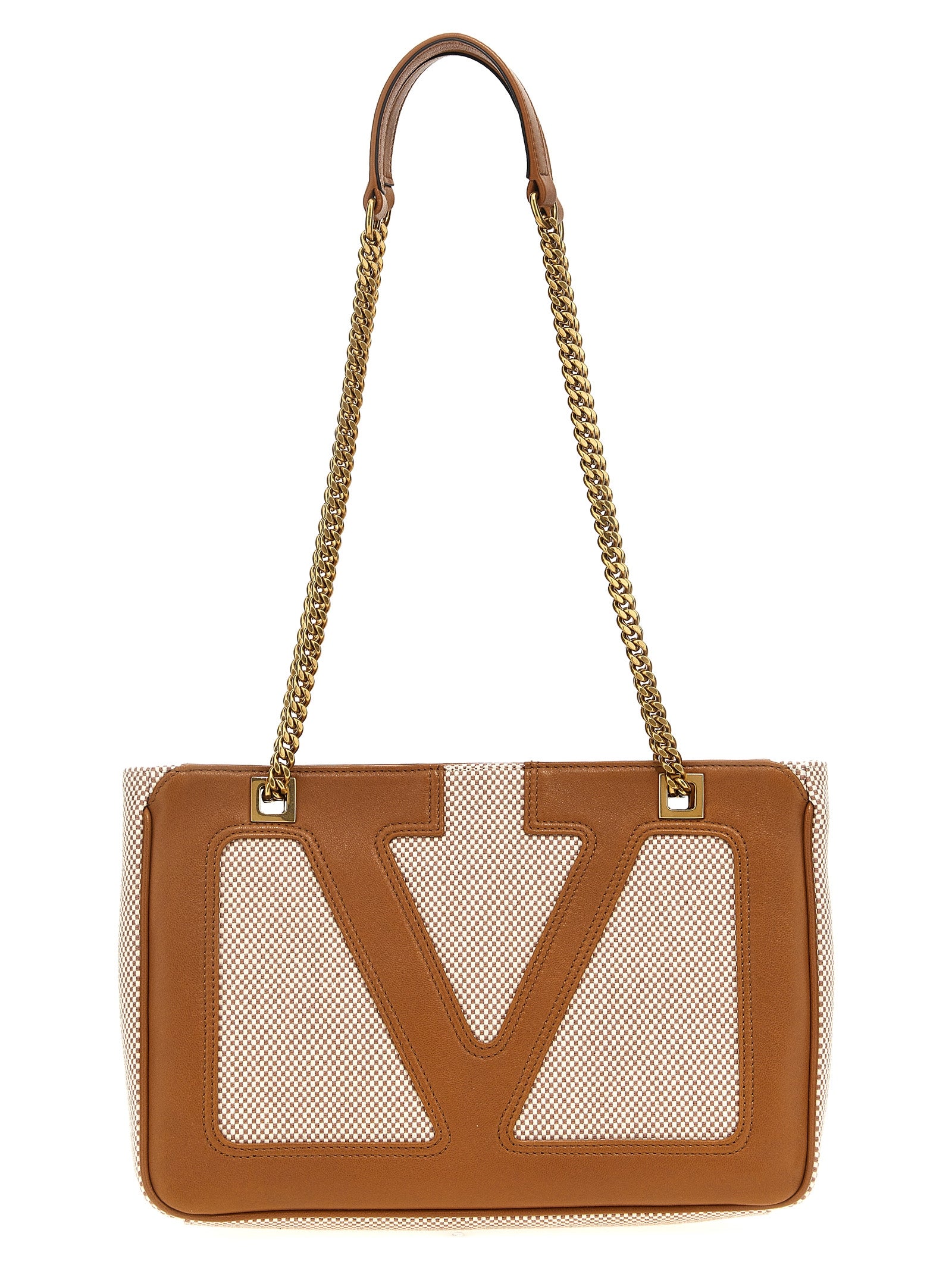 Valentino Garavani Beige Baumwolltasche